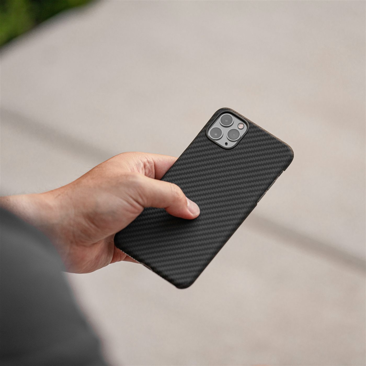 Phone fitted with a premium protective case